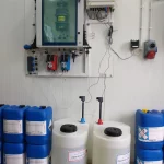 generator dwutlenku chloru zamontowany w zakładzie przemysłowym